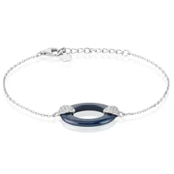 Histoire d'Or Bracelet Peer Argent Blanc Oxyde De Zirconium Discount