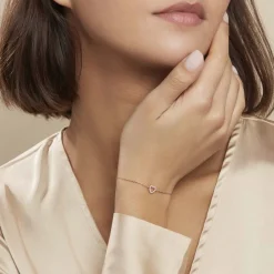 Histoire d'Or Bracelet Phanie Argent Rose Oxyde De Zirconium Discount