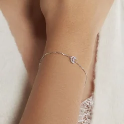 Histoire d'Or Bracelet Philine Argent Blanc Oxyde De Zirconium Discount