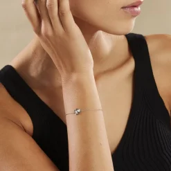 Histoire d'Or Bracelet Pila Argent Blanc New