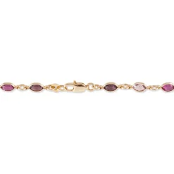 Histoire d'Or Bracelet Plaqué Or Jaune Alais Oxyde De Zirconium plaqué or jaune oxyde rose Sale