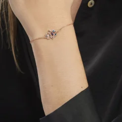 Histoire d'Or Bracelet Plaqué Or Jaune Eumelia Oxydes De Zirconium