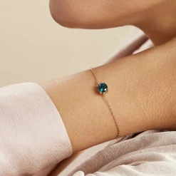 Histoire d'Or Bracelet Plaqué Or Jaune Nilay Oxyde De Zirconium plaqué or jaune oxyde bleu