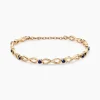 Histoire d'Or Bracelet Plaqué Or Kelian Oxydes De Zirconium Et Pierres Bleues Discount