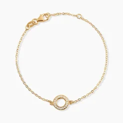 Histoire d'Or Bracelet Plaqué Or Klaar Oxydes De Zirconium New