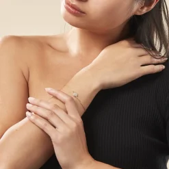 Histoire d'Or Bracelet Plaqué Or Larraso Oxydes De Zirconium Sale