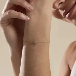 Histoire d'Or Bracelet Plaqué Or Nafissa Oxydes De Zirconium Sale