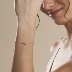 Histoire d'Or Bracelet Plaqué Or Nafissa Oxydes De Zirconium Sale