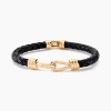 Histoire d'Or Bracelet Plaqué Or Rodolf Cuir Discount