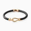 Histoire d'Or Bracelet Plaqué Or Steve Cuir Online