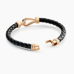 Histoire d'Or Bracelet Plaqué Or Steve Cuir Online