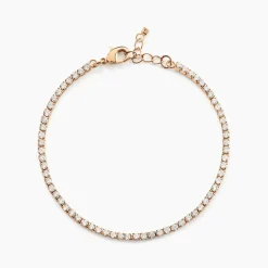 Histoire d'Or Bracelet Plaqué Or Zoelia Oxydes De Zirconium plaqué or jaune oxyde