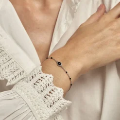 Histoire d'Or Bracelet Polka argent blanc Outlet