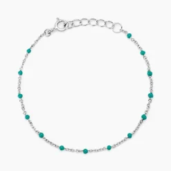 Histoire d'Or Bracelet Polka argent blanc New