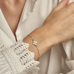 Histoire d'Or Bracelet Polka argent blanc
