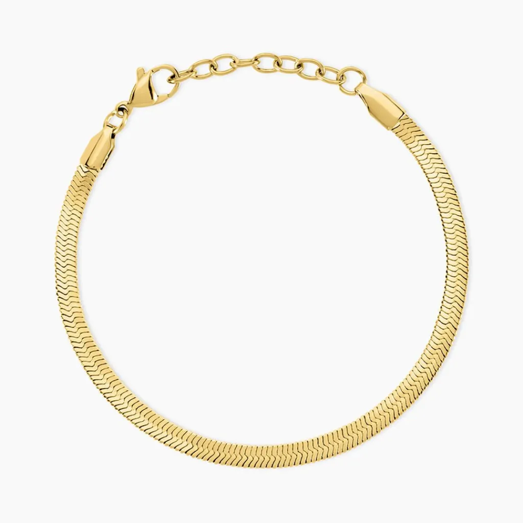 Histoire d'Or Bracelet Prestance Acier Jaune Sale