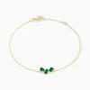 Histoire d'Or Bracelet Quincey Or Jaune Emeraude Clearance