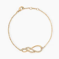 Histoire d'Or Bracelet Rajah Plaqué Or Jaune Oxyde De Zirconium