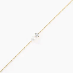 Histoire d'Or Bracelet Riita Or Jaune Perle De Culture Oxyde De Zirconium Clearance