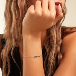 Histoire d'Or Bracelet Rio Tennis Argent Blanc Oxyde De Zirconium argent blanc oxyde vert Hot