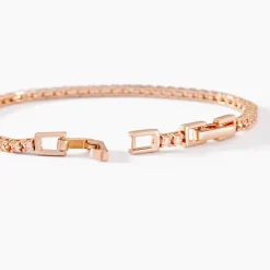 Histoire d'Or Bracelet Rio Tennis Argent Rose Oxyde De Zirconium argent rose oxyde jaune Discount