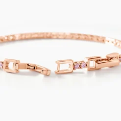 Histoire d'Or Bracelet Rio Tennis Argent Rose Oxyde De Zirconium argent rose oxyde rose Sale