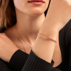 Histoire d'Or Bracelet Rio Tennis Argent Rose Oxyde De Zirconium argent rose oxyde rose Sale