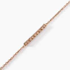 Histoire d'Or Bracelet Rio Tennis Argent Rose Oxyde De Zirconium argent rose oxyde champagne Sale