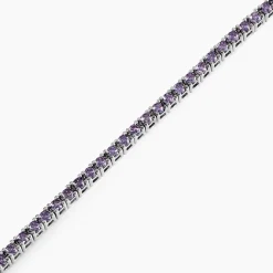 Histoire d'Or Bracelet Rio Tennis Argent Blanc Oxyde De Zirconium argent blanc oxyde violet New