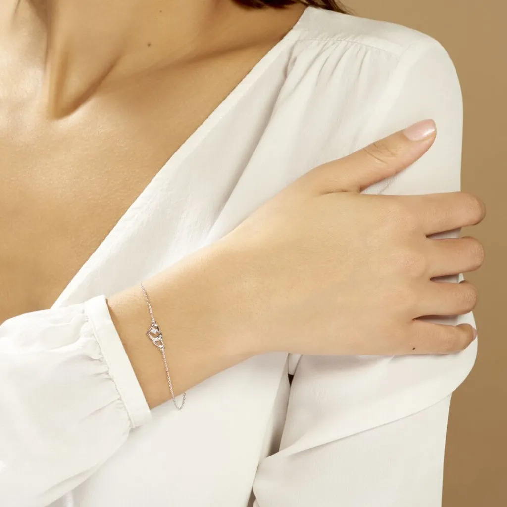 Histoire d'Or Bracelet Roma Argent Blanc Oxyde De Zirconium New