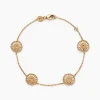 Histoire d'Or Bracelet Rosae Plaque Or Jaune Sale