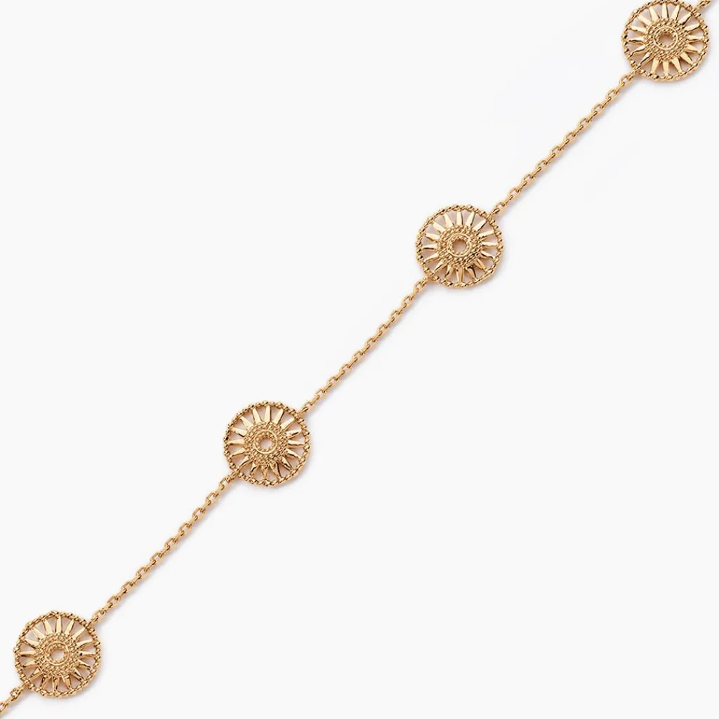 Histoire d'Or Bracelet Rosae Plaque Or Jaune Sale