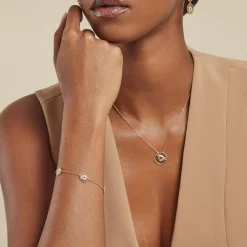 Histoire d'Or Bracelet Rosae Plaque Or Jaune Sale