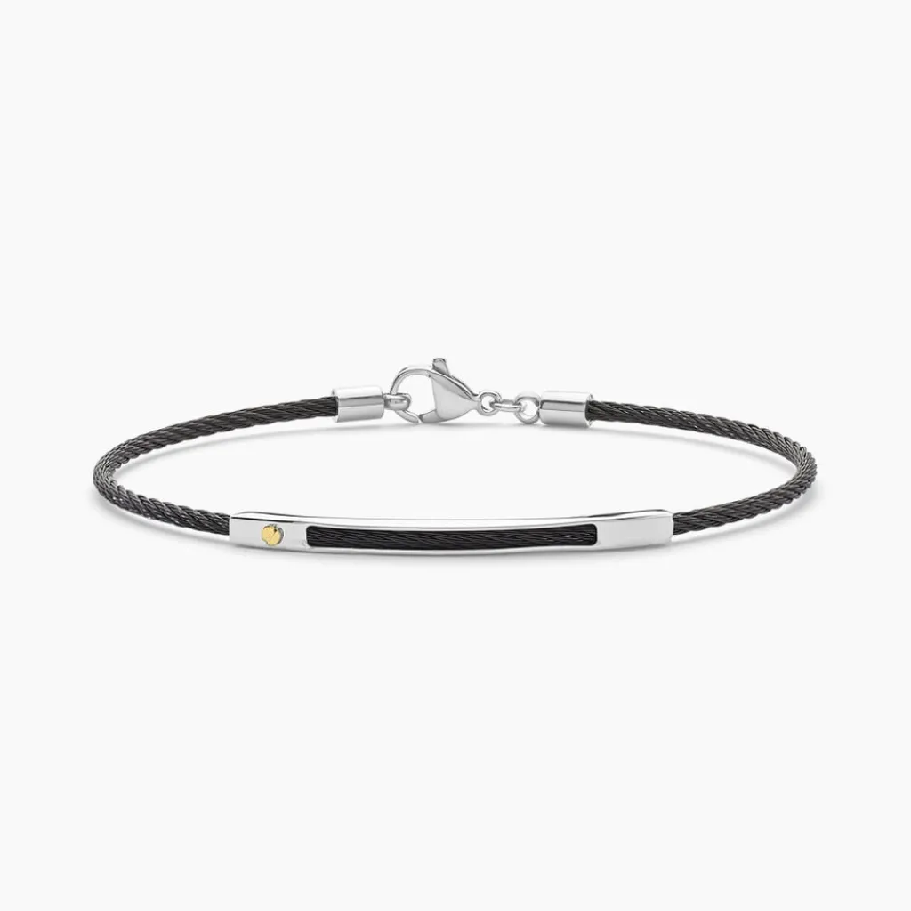 Histoire d'Or Bracelet Royan Acier Tricolore acier blanc Sale