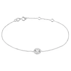Histoire d'Or Bracelet Rufina Or Blanc Oxyde De Zirconium Outlet