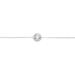 Histoire d'Or Bracelet Rufina Or Blanc Oxyde De Zirconium Outlet
