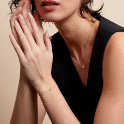 Histoire d'Or Bracelet Sakura Love Or Jaune Oxyde De Zirconium Online