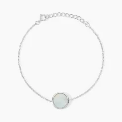 Histoire d'Or Bracelet Saül Argent Blanc Nacre Hot