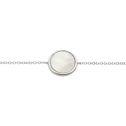 Histoire d'Or Bracelet Saül Argent Blanc Nacre Hot