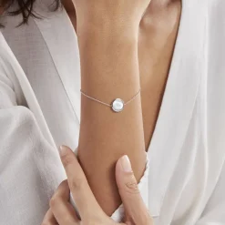 Histoire d'Or Bracelet Saül Argent Blanc Nacre Hot