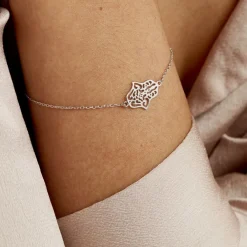 Histoire d'Or Bracelet Sarah Argent Blanc