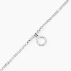 Histoire d'Or Bracelet Satheen Argent Blanc Oxyde De Zirconium Sale