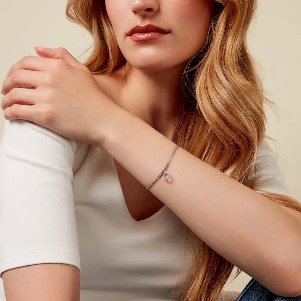 Histoire d'Or Bracelet Satheen Argent Blanc Oxyde De Zirconium Sale