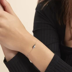 Histoire d'Or Bracelet Sculptural Or Blanc Diamant New