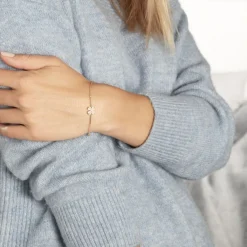 Histoire d'Or Bracelet Sendai Plaqué Or Jaune Oxyde De Zirconium Sale