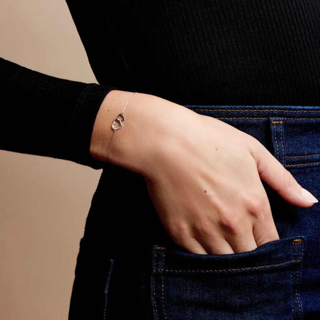 Histoire d'Or Bracelet Silana Or Blanc Diamant Outlet