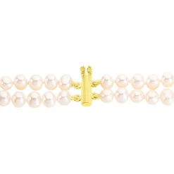 Histoire d'Or Bracelet Silene 2 Rangs Or Jaune Perle De Culture Online