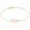 Histoire d'Or Bracelet Sofia Coeur Or Rose Oxyde De Zirconium