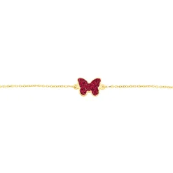 Histoire d'Or Bracelet Solena Papillon Or Jaune New