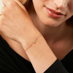 Histoire d'Or Bracelet Sparkle Or Jaune Oxyde De Zirconium Clearance